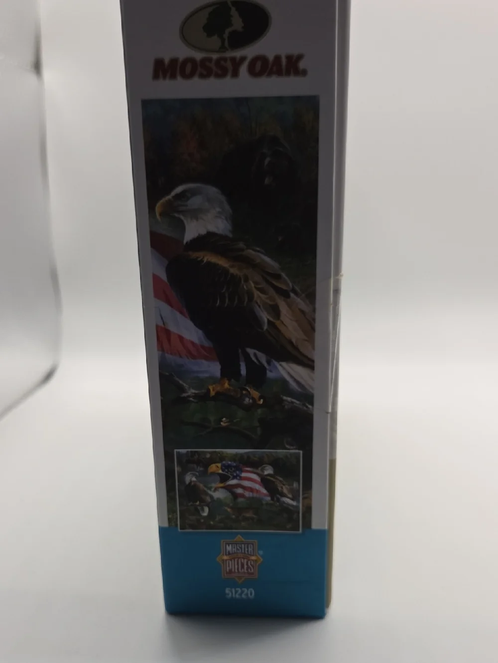 Mossy Oak Patriotic Eagle Puzzle – Red, White, Blue & Brown Artwork   NWT